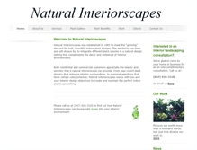 Tablet Screenshot of naturalinteriorscapes.com
